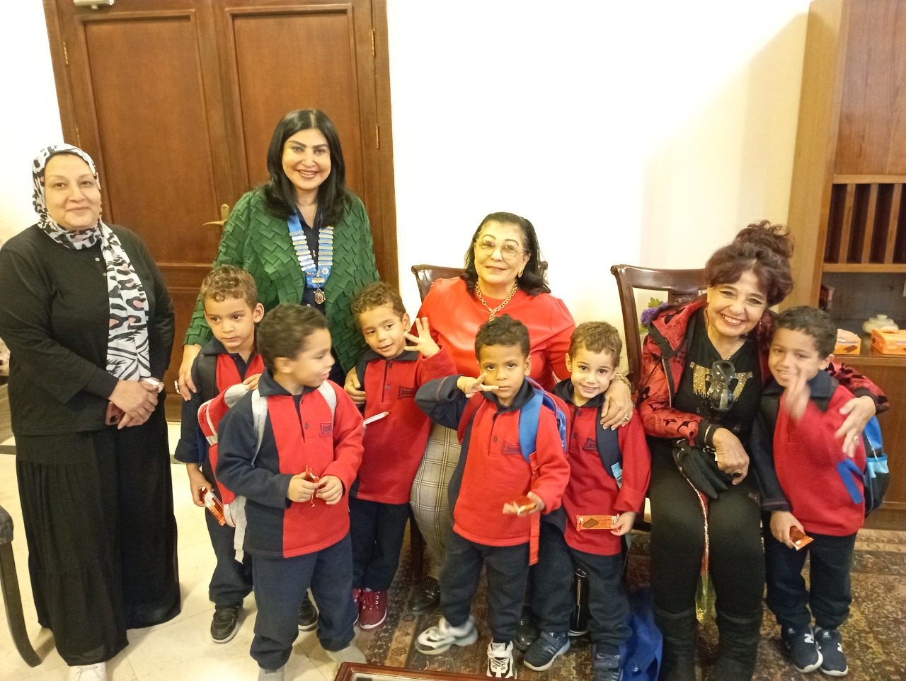 1- President of IWC of Sharm El sheik with children of El-Fustat Orphan Care association