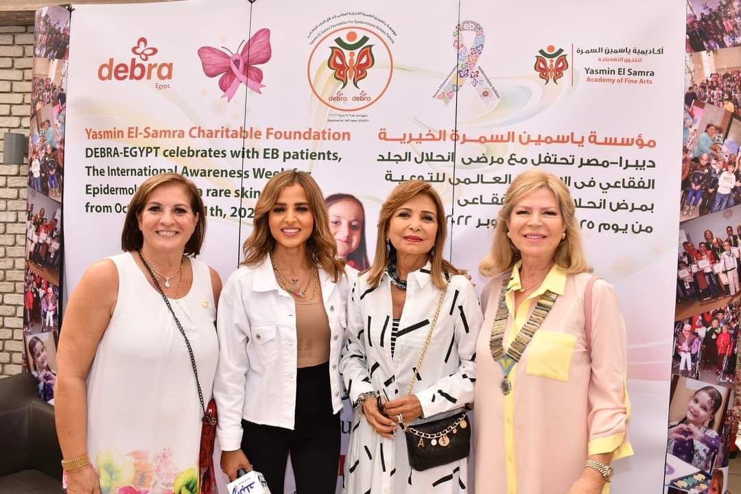 2-Mrs. Nora Fayek D95 Chairman & Mrs. Hanaa ElSadat chairman of Yasmin El-Samra Charitable Foundation with Mrs. Ashnadelle Helmy Mortagi Past IIWBM