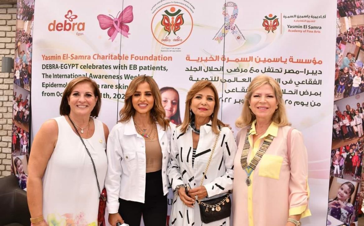 2-Mrs. Nora Fayek D95 Chairman & Mrs. Hanaa ElSadat chairman of Yasmin El-Samra Charitable Foundation with Mrs. Ashnadelle Helmy Mortagi Past IIWBM