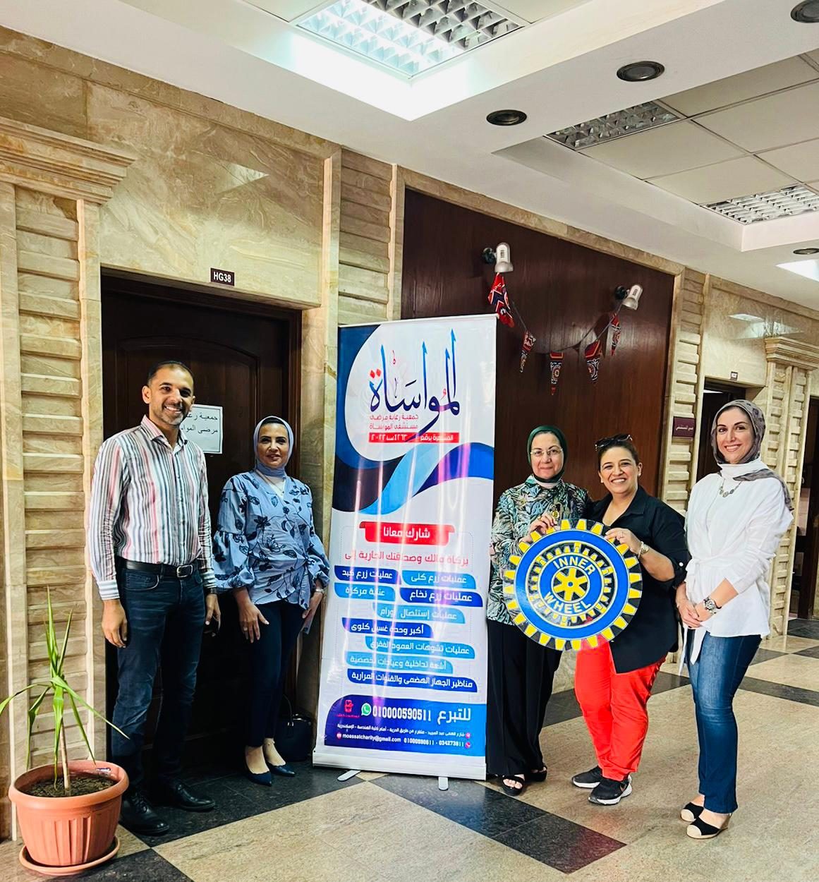 IWC of Alexandria El Nozha delivered 2 monitors to the Bone Marrow Transplant Unit at Al Mowasat