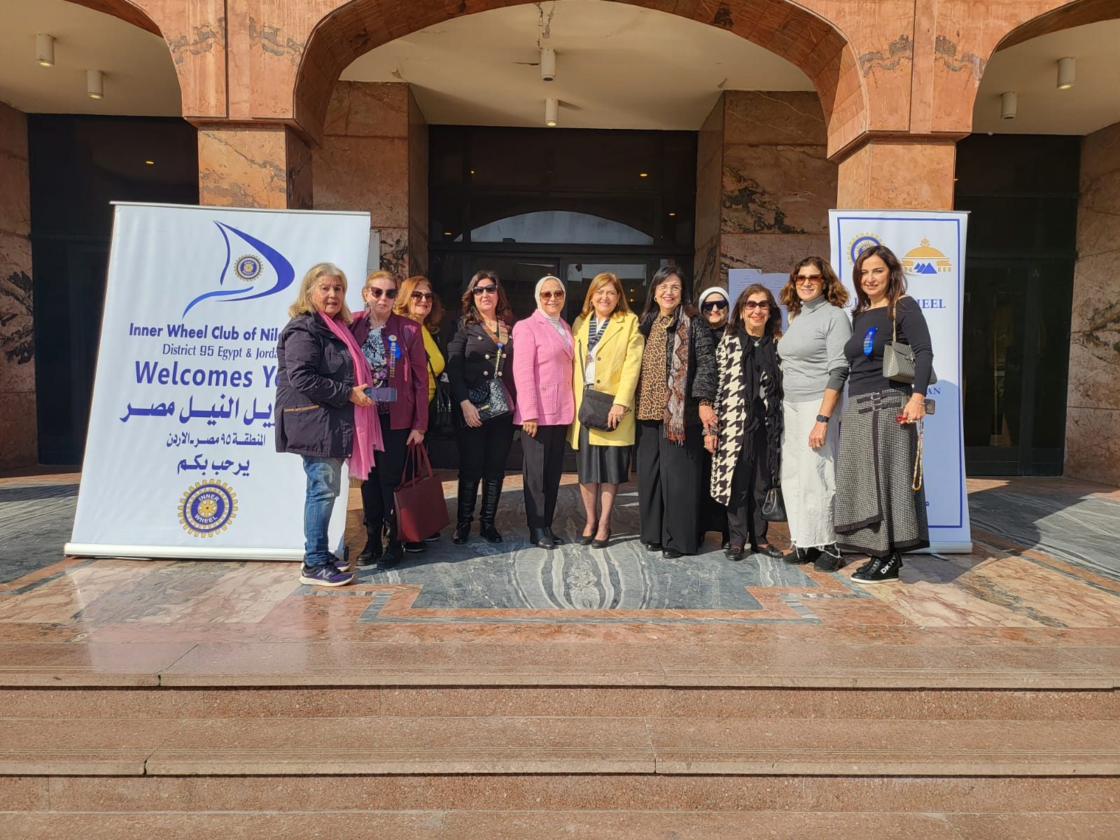 IWC of El Nile at the annual clothing charity exhibition