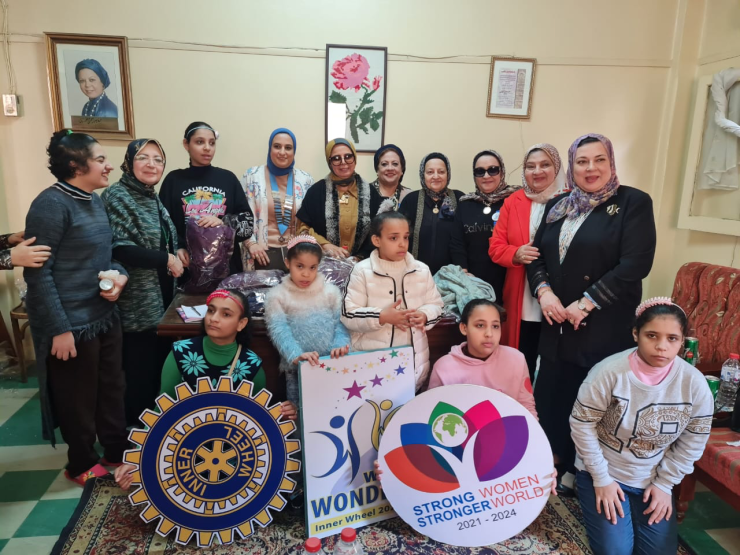 Inner Wheel Club of El Mansoura Donated Winter Clothes to Al-Nabaa Al-Safi for girls