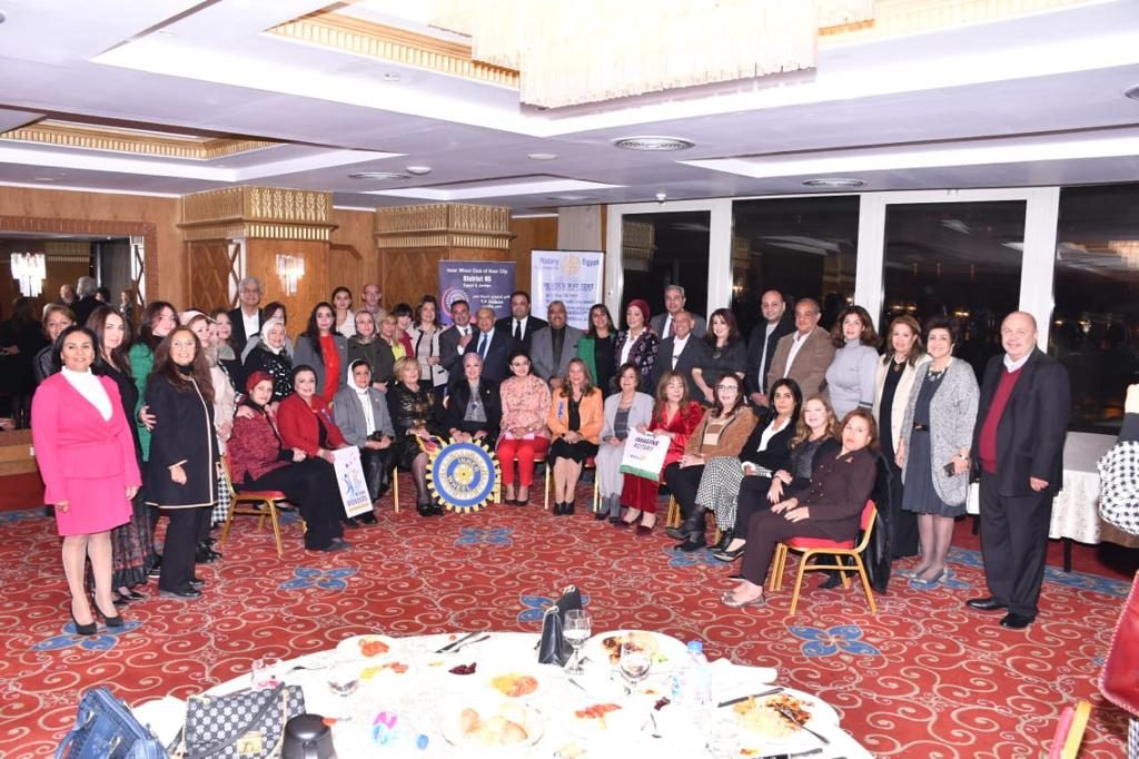 Members of IWC of Nasr City with the Novelist Reem Bassiouni