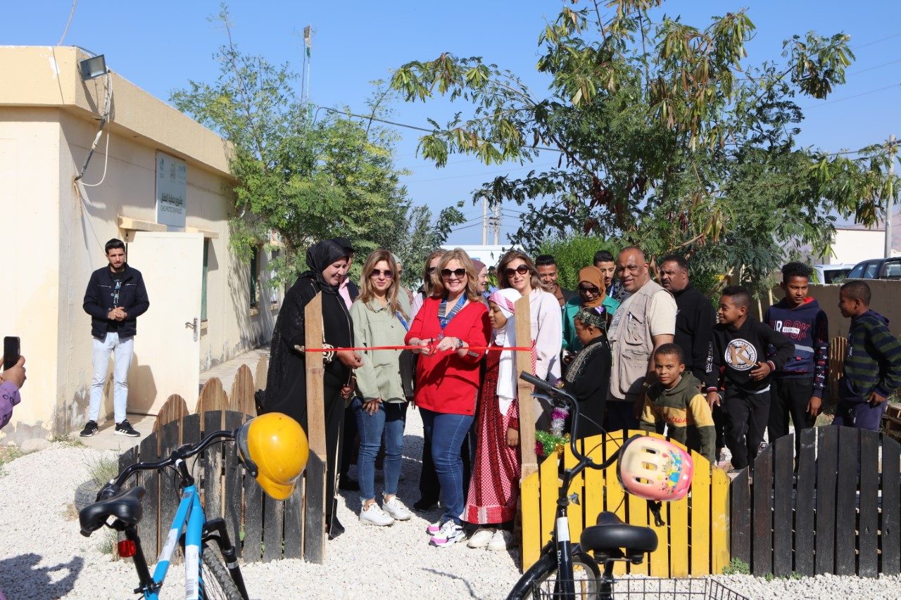 President of IWC of Petra inaugurated the Cycling Center in the southern Jordan Valley