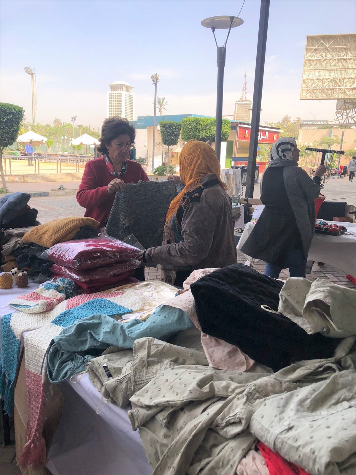 IWC of El Gezira Sporting Club at The annual charity clothing exhibition at El Gezira Youth Center Zamalek