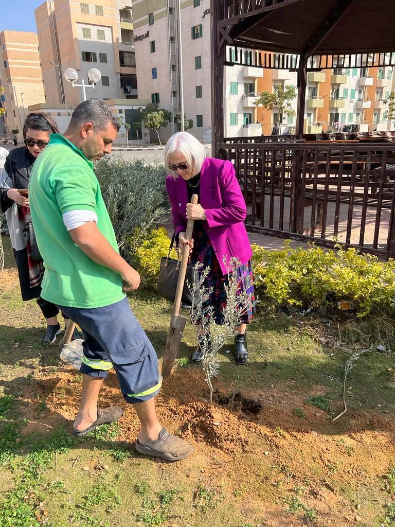 President iof IWC of Lotus Misr Planted Trees