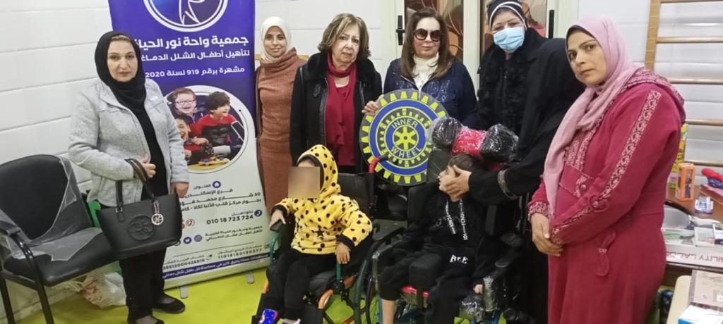 1- Members of IWC of Alexandria Mediterranean at “Wahet Nour El hayat Charity Organization.