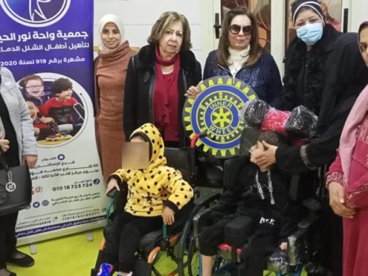1- Members of IWC of Alexandria Mediterranean at “Wahet Nour El hayat Charity Organization.