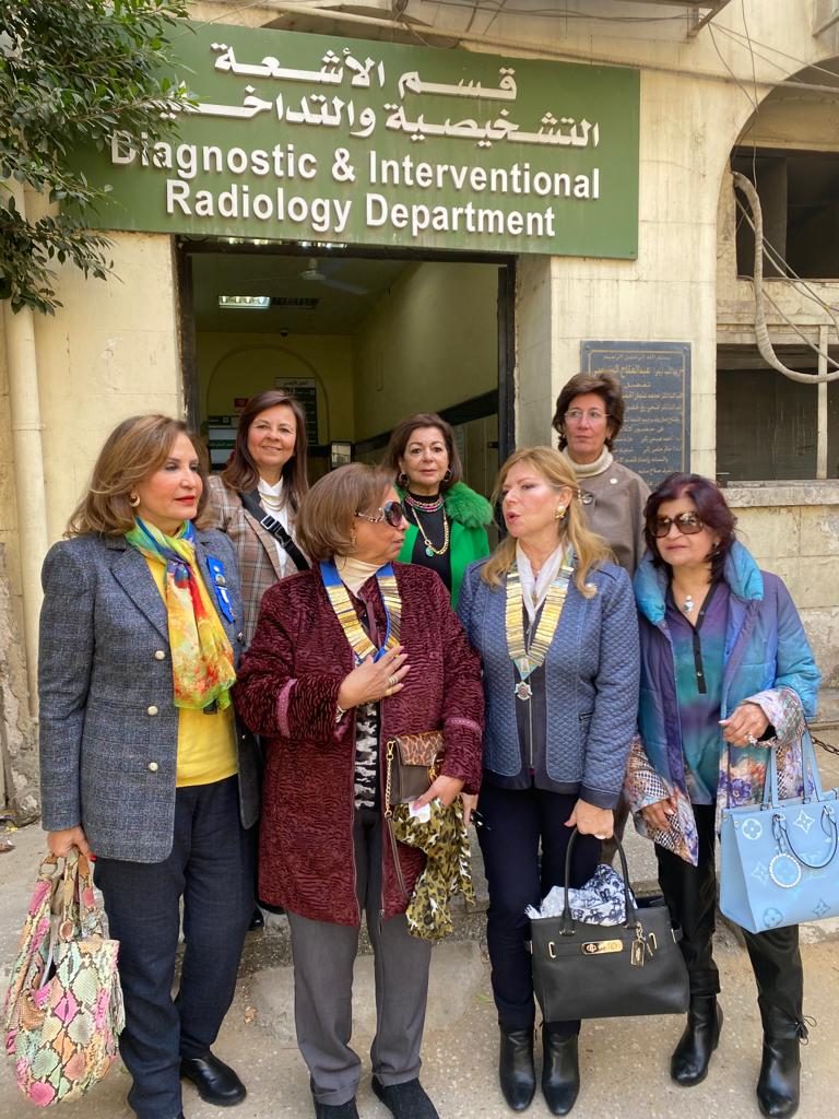 1-Visit of D95 Chairman to Cairo West Main Project Department of Diagnostic Radiology for Breast Cancer”