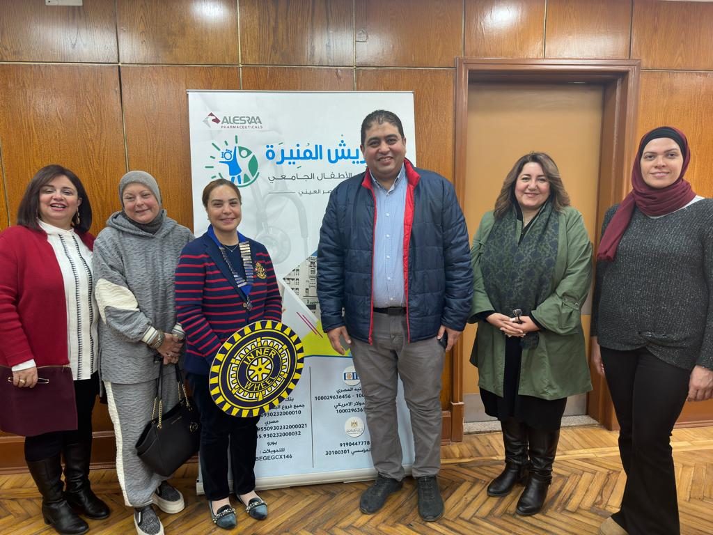 IWC of Sphinx donated a cheque to Abu Al-Rish Children’s Hospital for the ICU