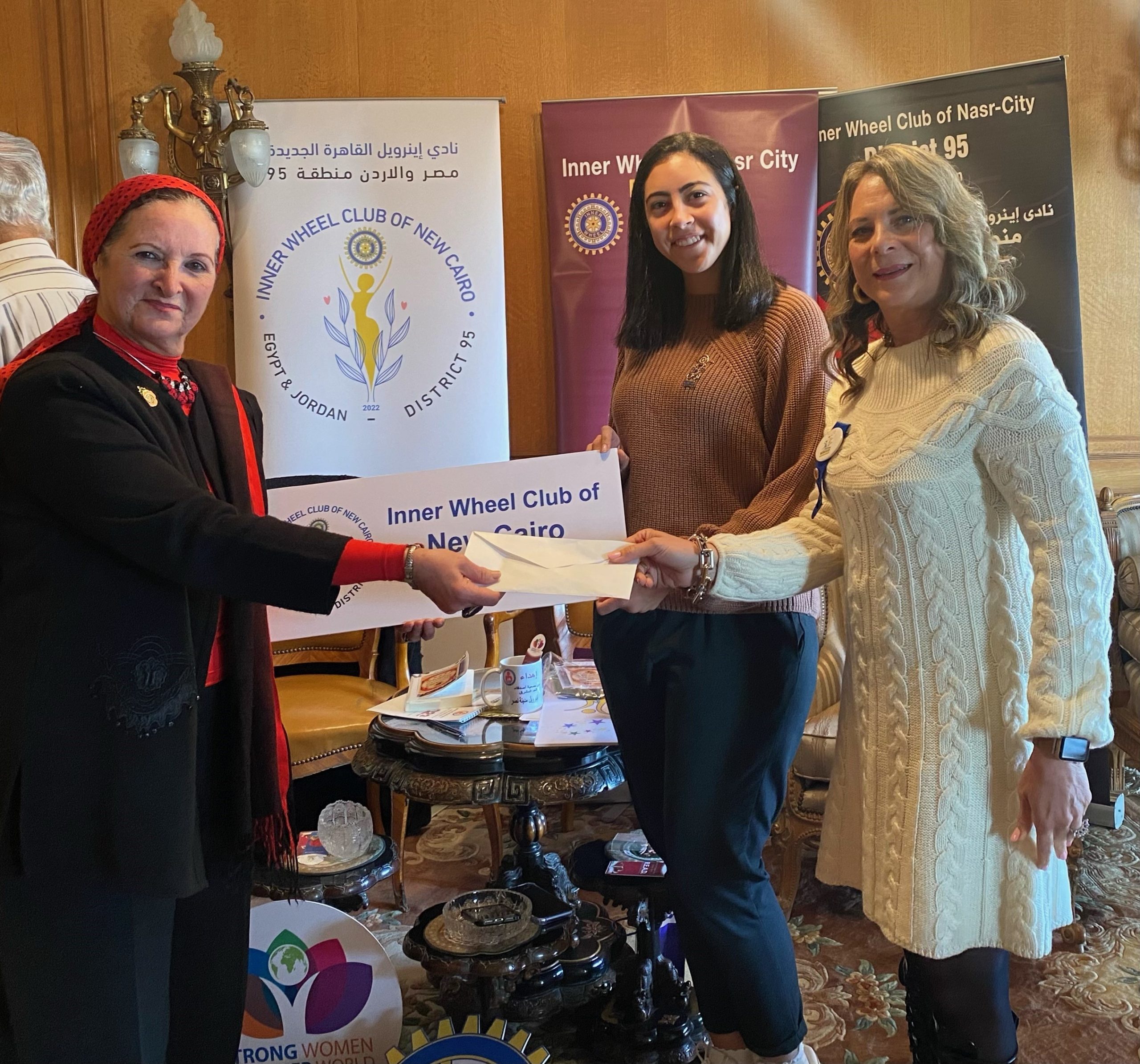 President of IWC of New Cairo gifted the Bright Tomorrow Association a computer