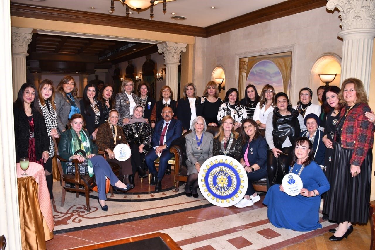 1-D95 Chairman Nora Fayek, NR Suzan Kilani, Chairman of Orman Board Director & IW members at the Automobile Club