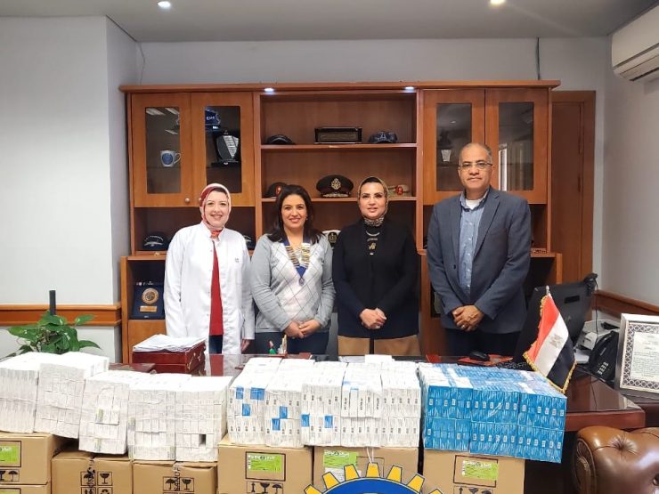 1-IWC of Alexandria, El-Nozha, delivered medicines to Ayadi El Mostakbal Hospital.