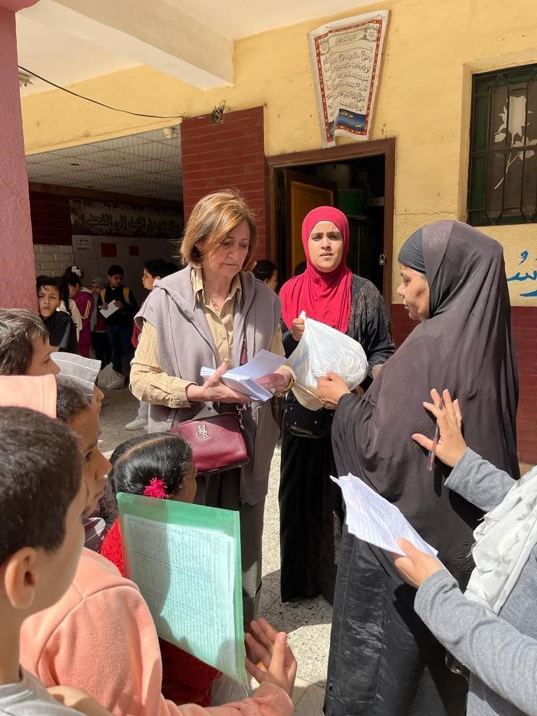 1-IWC of Gezira Sporting visited Fatma El Zahraa primary school
