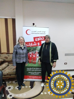 IWC of Alexandria East donated a sum of money to the Egyptian Red crescent