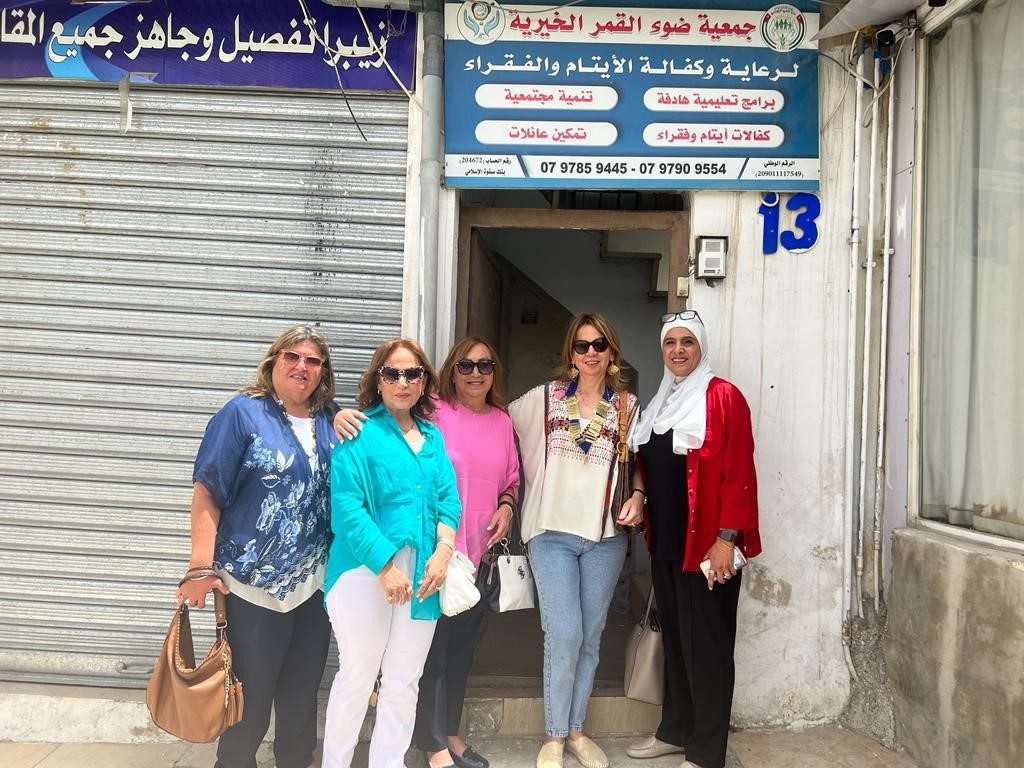 1-IWC of Amman Philadelphia visited the Charitable Association for the Moonlight and handed them medical equipment.